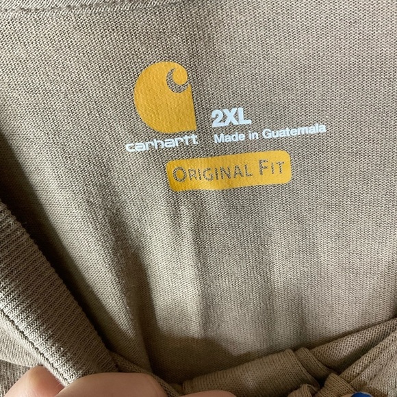 Carhartt 3 Button Pocket Henley Original Fit Shirt Size 2XL - Picture 4 of 6
